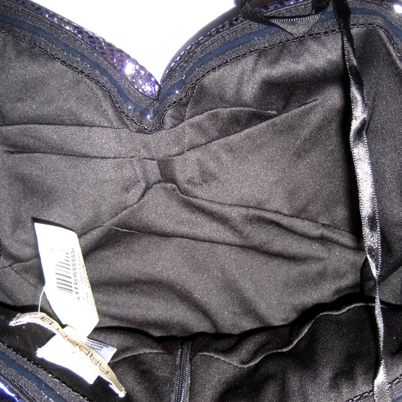 NEW Y2K Arden B leopard print STRAP Rhinestone Bustier Strapless  mini 2 - Picture 10 of 17